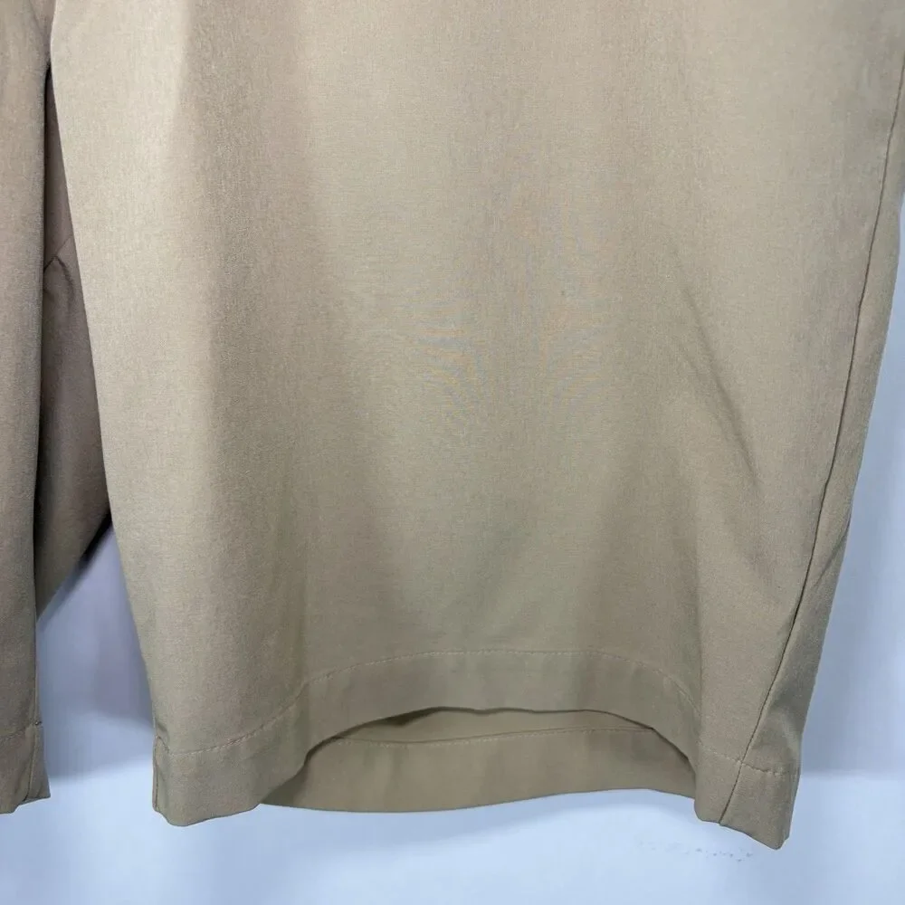 Adidas Golf Shorts Mens 34 (35 Actual) Beige 9” Inseam Performance Modern Logo